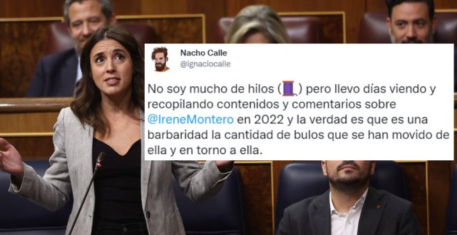 El hilo que recopila los bulos propagados contra Irene Montero: "Es una barbaridad"