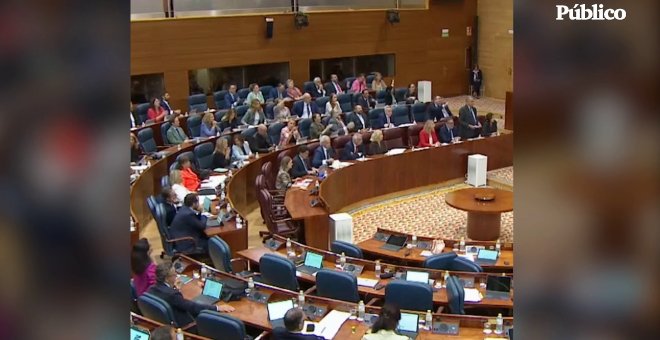 Bronca en la Asamblea de Madrid por las palabras del vicepresidente madrileño sobre los muertos en residencias