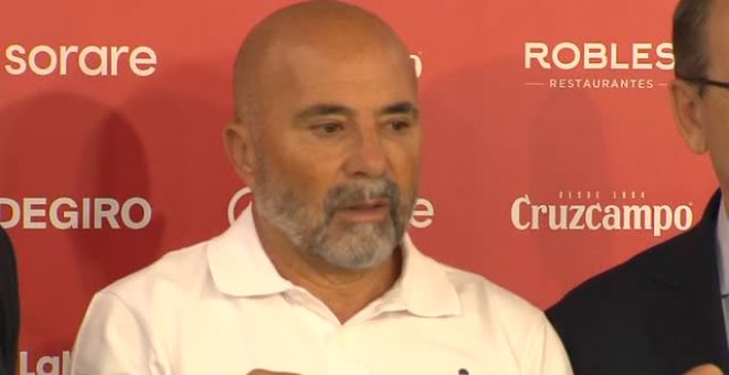 'Monchi' y Castro presentan a Sampaoli