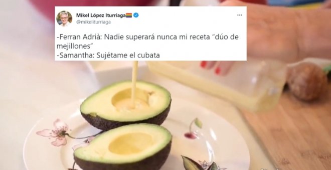 La receta de Samantha Vallejo-Nágera que ha recordado al dúo de mejillones de Ferrán Adriá: "El colacao que me preparé anoche llevaba más preparación que esto"