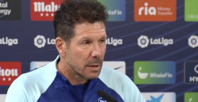 Simeone sobre Joao: "Ha bajado su rendimiento y juega otro compañero"