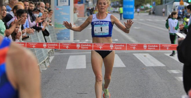 Pablo Sánchez e Irene Pelayo, ganadores de los 10 kilómetros de Santander