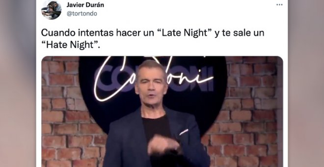 Los tuiteros analizan el programa de Toni Cantó: "Es como 'El Club de la Comedia', pero en vez de reír da ganas de llorar"