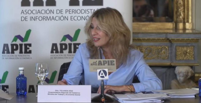 Yolanda Díaz ve "absolutamente insuficiente" la respuesta de los bancos al problema de las hipotecas