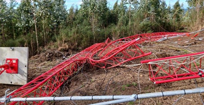 Se derrumbó la torre de la vergüenza de la ENEL Green Power