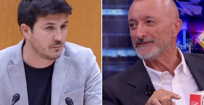 La respuesta de un senador de Más Madrid a Pérez-Reverte: "Les voy a contar lo que pasa cuando un joven hace así con el móvil"