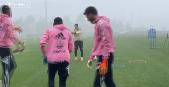 Segundo entrenamiento del Celta de Carlos Carvalhal