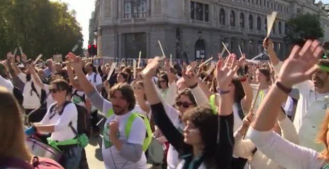 La multitudinaria manifestación no altera los planes de Sanidad de la Comunidad de Madrid