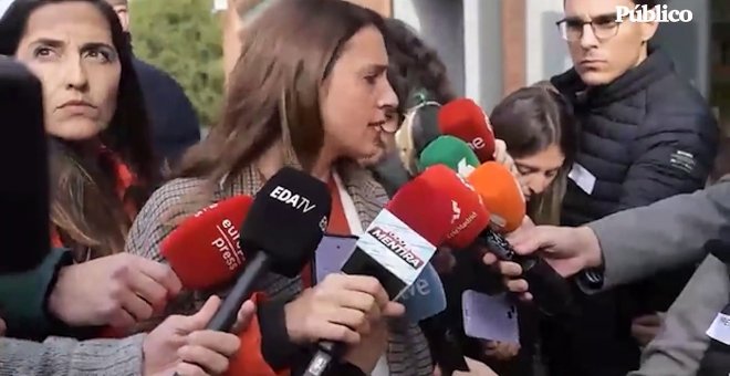 Irene Montero: "Lo que está pasando aquí es que hay jueces que no están cumpliendo con la ley"