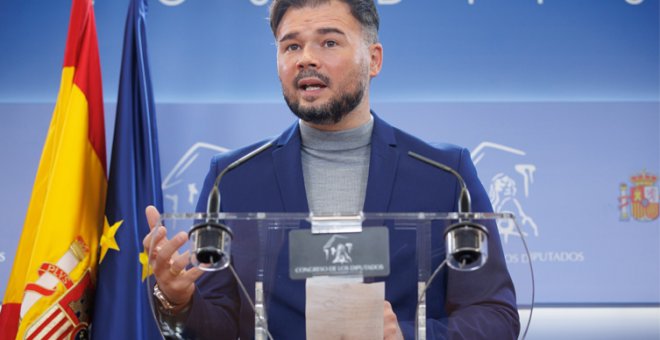 El mensaje de Rufián tras la polémica por la ley del 'solo sí es sí': "Yo tengo meridianamente claro con quien voy"