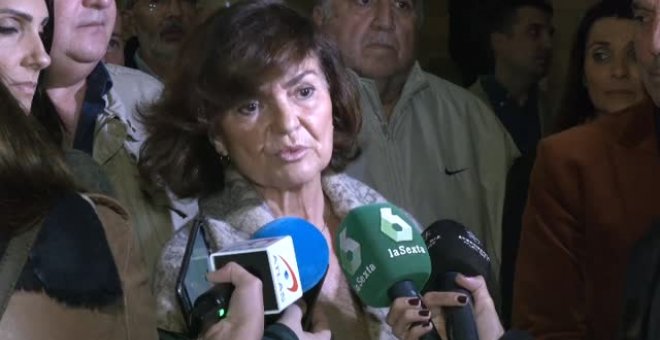 Carmen Calvo califica de "muy preocupante" lo ocurrido con la ley del "solo sí es sí"