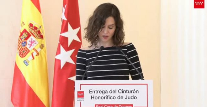 Ayuso celebra la desconvocatoria de la huelga sanitaria