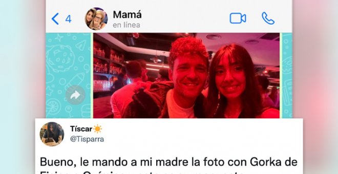 Cachondeo con la respuesta de una madre tras recibir una foto de su hija con un actor de 'Física o Química'