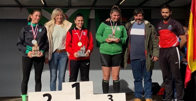 Martín Rodríguez y Ángela Ruiz, campeones de Cantabria de marcha en ruta en Castro Urdiales