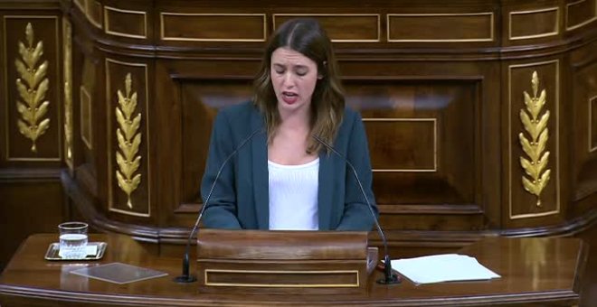 Vox a Irene Montero en el Congreso: "Su mérito es haber estudiado en profundidad a Iglesias"