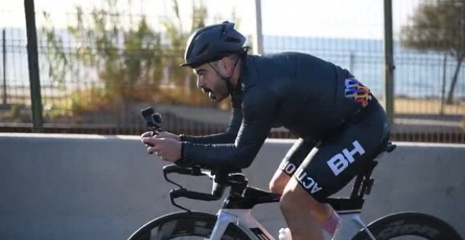 Valentí Sanjuan recorre 1030 km en seis días en un histórico Doble Ultraman contra la ELA