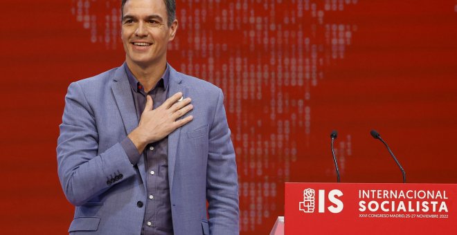 Sánchez llama a la Internacional Socialista a trabajar para el fin de la guerra en Ucrania: "Es el tiempo de la diplomacia"