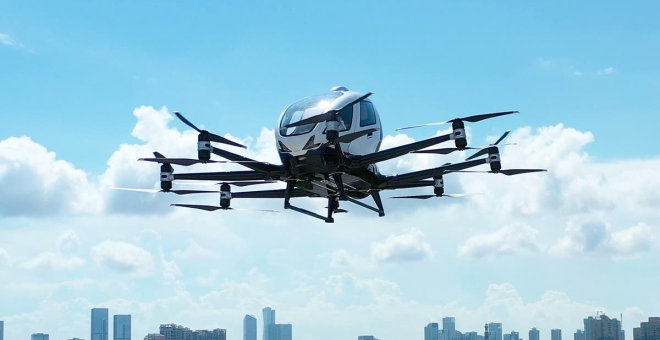 El eVTOL de EHang, desarrollado en España, se une a un proyecto de movilidad urbana eléctrica europeo