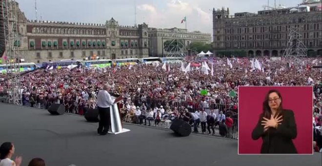 Millones de personas arropan a AMLO en su cuarto aniversario