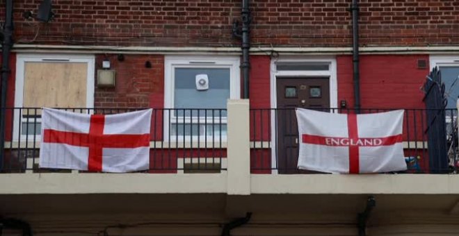 Los balcones se engalanan para los cuartos de final en Londres