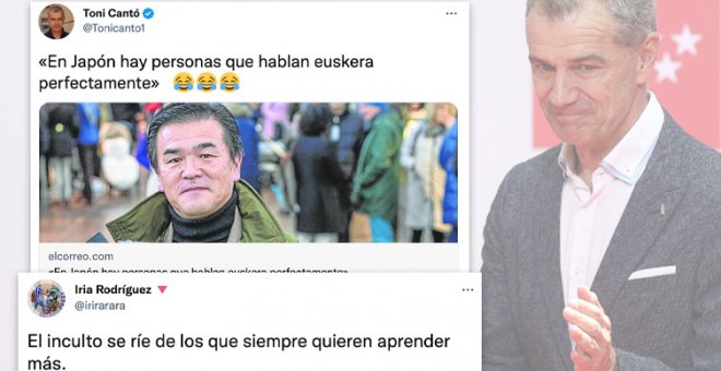 Toni Cantó se ríe de un artículo sobre el euskera en Japón y los tuiteros (y Oskar Matute) le dan una maravillosa lección de cultura