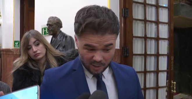 Rufián confirma que negocia la nueva ley sobre el TC: "Las cosas buenas, mejor rápidas que lentas"