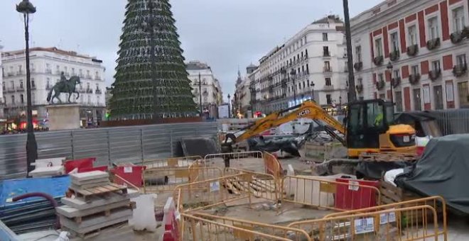 Todo preparado para despedir el año en la Puerta del Sol