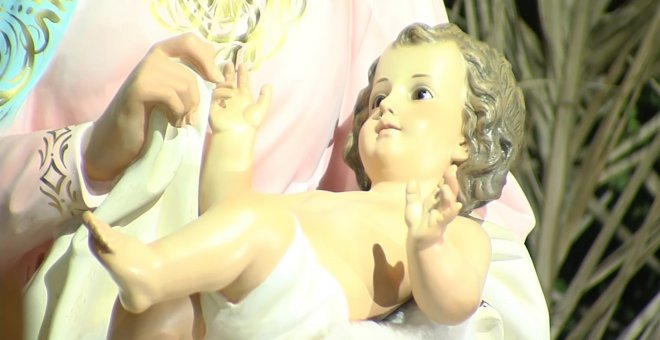 Devuelven la figura del Niño Jesús que se llevaron del pesebre de Barberà