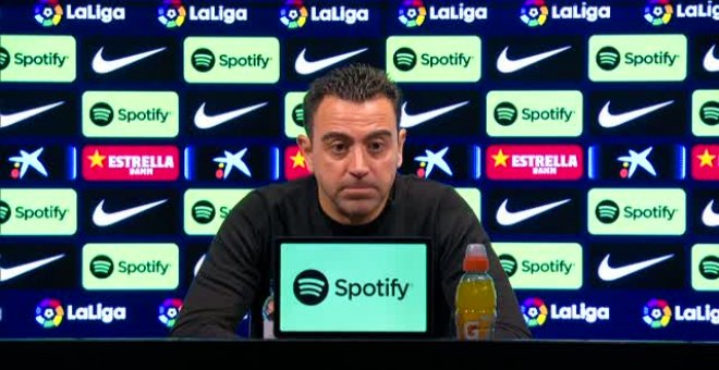 Xavi: "El empate es culpa nuestra, yo tengo que mirar por lo que puedo controlar"