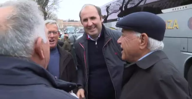 Miles de agricultores del Levante se manifiestan en Madrid contra la reducción del trasvase Tajo-Segura