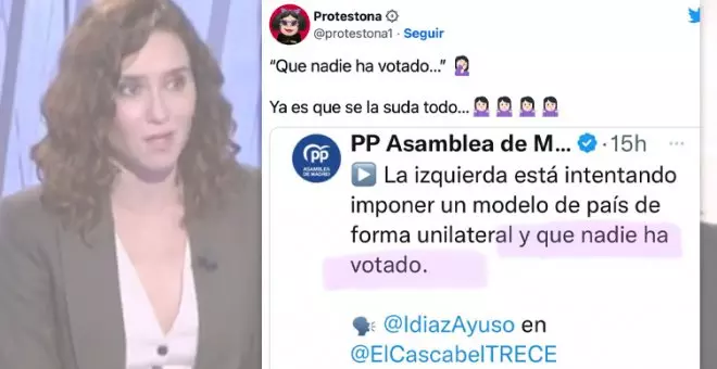 La última barbaridad de Ayuso no es una broma: sobrepasa todas las líneas al imitar los discursos más radicales de Trump y Bolsonaro