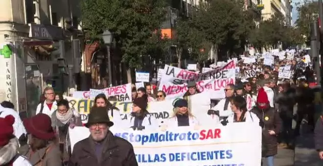 Nueva protesta de los médicos de familia y pediatras madrileños