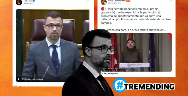 Los tuiteros retratan al diputado Pablo Cambronero por cargar contra la joven que criticó a Ayuso