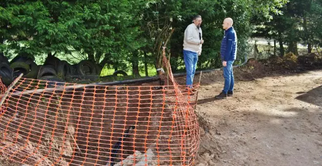 Obras de abastecimiento de agua en Coo