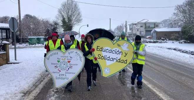 La marcha por el 0,77% recorre la Comarca de Campoo-Los Valles