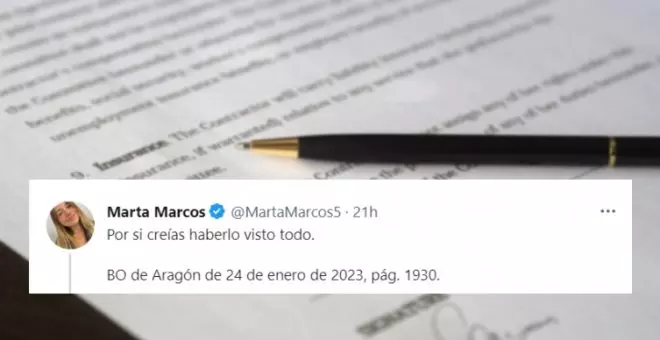 "La vida no nos da para más": cachondeo en Twitter con la frase que se ha colado en un Boletín Oficial de Aragón