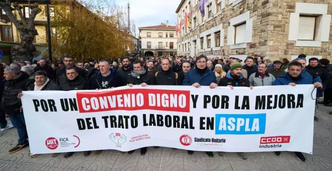 Tercera semana de huelga para la plantilla de Aspla, que continúa "unida" y "con ganas de seguir"