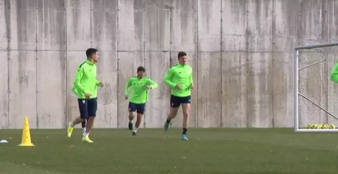 El Athletic sigue preparando el partido del domingo en el Metropolitano ante el Atlético