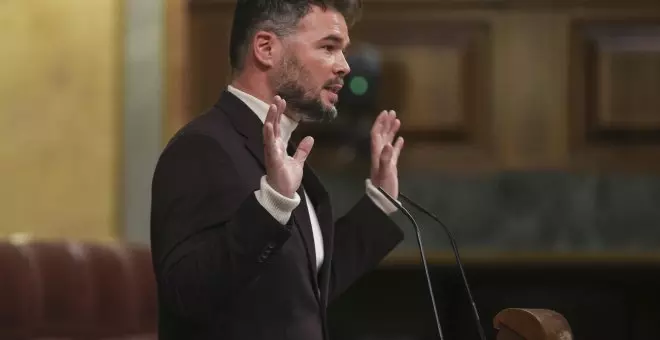 Gabriel Rufián deja sin palabras a Javier Ortega Smith: "Le están buscando en Gibraltar por una 'frikada' importante"