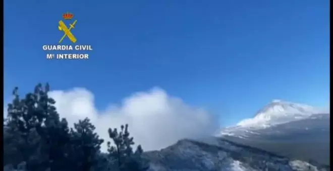 La nieve hace su aparición en las Islas Canarias