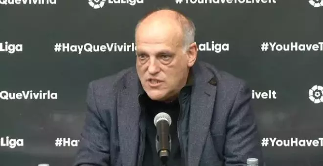 Tebas: "Solo la tentativa de querer influir en los árbitros es ya delito"