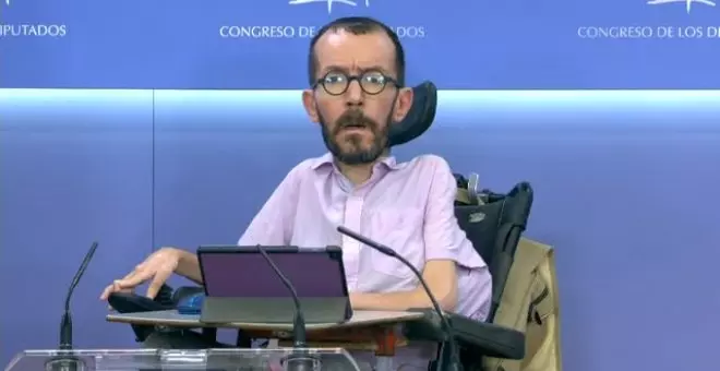 Pablo Echenique a Planas: "No es momento de pedir paciencia a las familias"