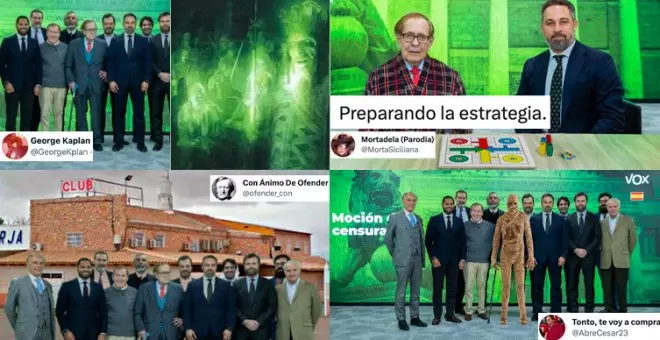 Los memes y tuits más cachondos con la esperpéntica foto de la moción de censura de Vox: "Doce del pa ti bulo"