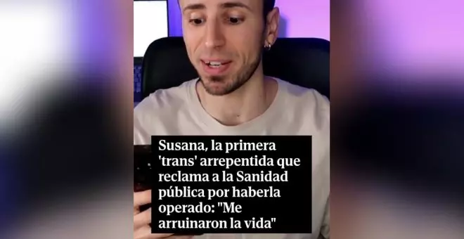 El activista LGTBI que retrató los bulos sobre la ley trans de Ana Rosa vuelve a la carga contra una entrevista de 'El Mundo'