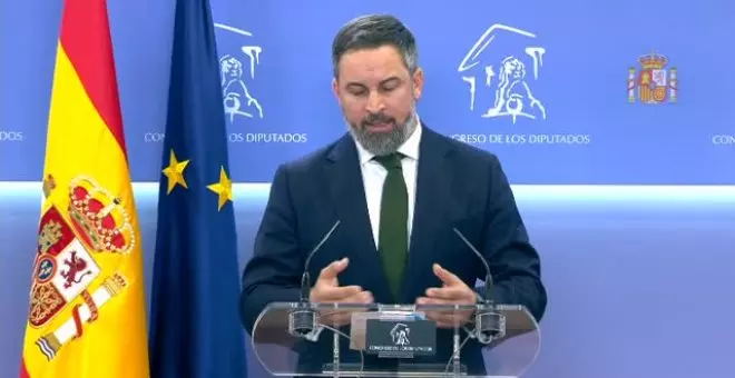 Abascal admite que el objetivo de su moción de censura es "retratar al Gobierno"