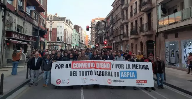 Aspla llevará a cabo este viernes la tercera manifestación desde que comenzó la huelga