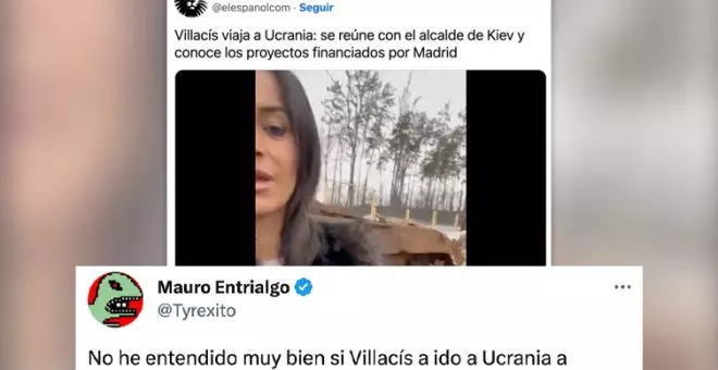 Críticas a Villacís por su viaje a Ucrania con 'vídeo-selfie': "¿Está haciendo turismo bélico?"