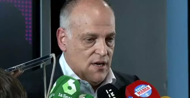 Tebas pide al Barça "menos victimismo y más claridad" sobre el caso Negreira