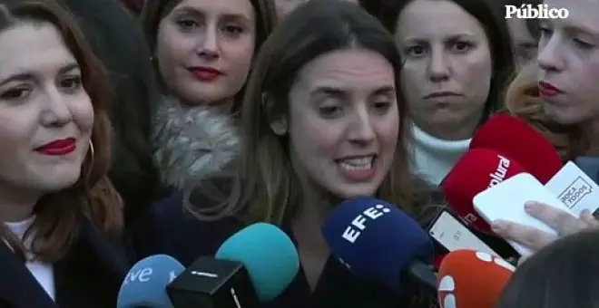 Irene Montero: "Somos más, no vamos a dar un paso atrás"