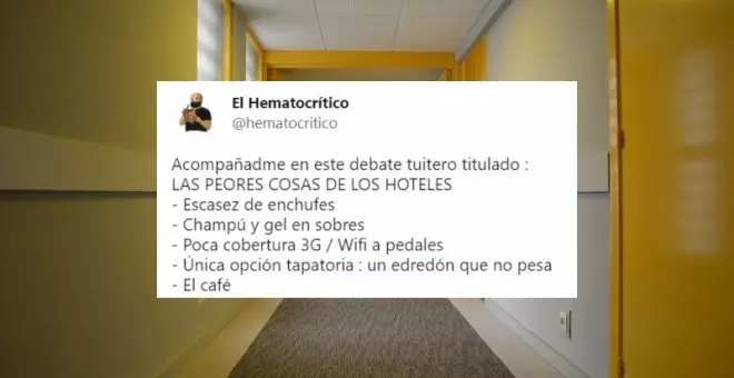 Los tuiteros debaten "las peores cosas" de los hoteles: "Secadores con la potencia de un soplido de asmático"